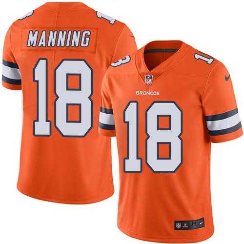 Nike Men & Women & Youth Broncos 18 Peyton Manning Orange Color Rush Limited Jersey,We sell and wholesale Nike Men & Women & Youth Broncos 18 Peyton Manning Orange Color Rush Limited Jersey on line form chian!